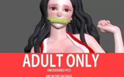 NEZUKO MAI NAKED NUDE HENTAI demon slayer kimetsu no yaiba 3D PRINT