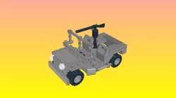 NotLego Lego WW2 Jeep Willys Model 295A