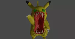 Pikachu Zombie, Halloween.
