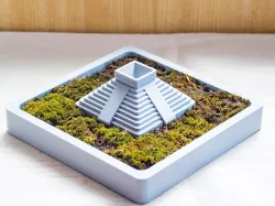 Planter of the Ancient Mayan Pyramid