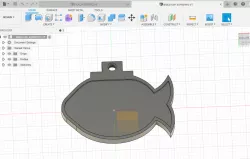 plate cat fish with hat