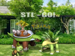 Pokemon turtwig evolution pack - flowerpot