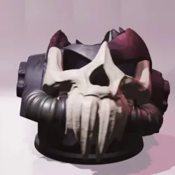 Pot - Marines Helmet Skull - 3D PRINT