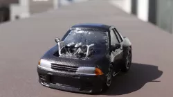 R32 GT-R powered by F1 V8 engine