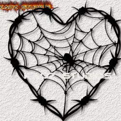 realistic black widow wall art gothic wall decor heart halloween wall decoration
