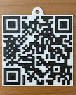 Rickroll QR Code Hang Tag