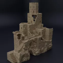 Ruined Old Castle 28 MM Tabletop Terrain