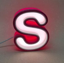 S Letter S lamp design
