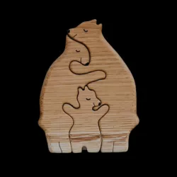 SCULPTURE LOVE OF BEAR FAMILY STL+SVG