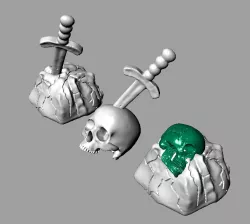 skull sword