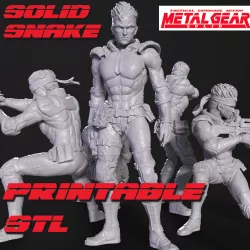 Solid Snake Printable fan art from MGS