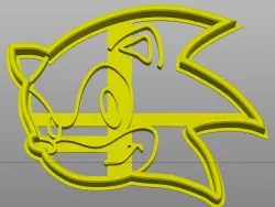 Sonic cookie cutter / cookie cutter
