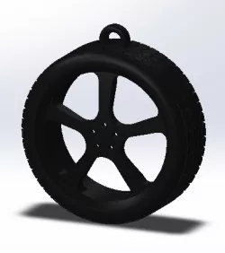 Sport wheel key ring