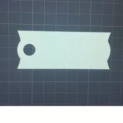 Stanley 40oz blank name plate/lid topper scallop