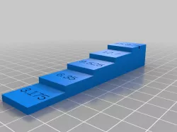 Step Block Thickness Gauge in mm
