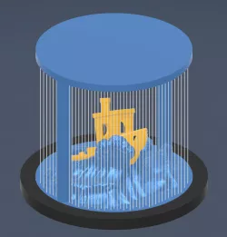 Stormy Seas Benchy Stand