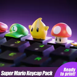 Super Mario Key Cap Pack Ready to print