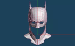 The Batman 2022 Batman Cowl and Neck LOW POLY