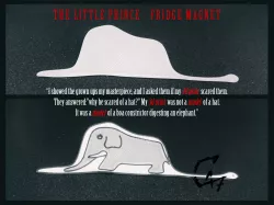 The Little Prince Boa Fridge Magnet