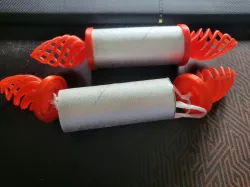 Toilet roll christmas decoration
