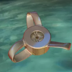 Toroidal propeller for 55lbs electric trolling motor for small boats - Large SIZE
