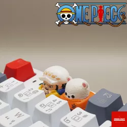 Trafalgar Law and Bepo One piece keycap