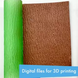 Tree bark TEXTURE ROLLER - MADE FOR POLYMER CLAY