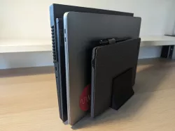 Triple vertical computer holder (Legion i3, MacBook, Tablet) 