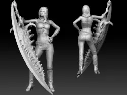 Trish DEVIL MAY CRY MINIATURE FOR TABLETOP GAME