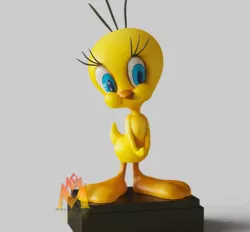 Tweety Bird-classic cartoons Fanart--Standing pose-FANART FIGURINE
