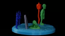 Walk in the Graveyard Diorama