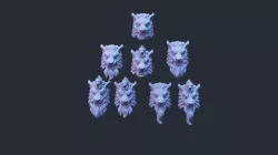 Werewolfs heads