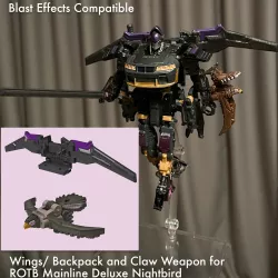 Wings/ Backpack  and Falcon Battle Master set for Transformers ROTB MAINLINE NIGHTBIRD