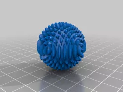 3 Dof system 3d printable spherical gear