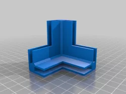 5MM My Customized Parametric Mini Modular Framing System - Corner Block and Rail