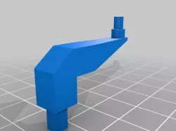 Bandai Action Base 4: 3mm long arm adapter for Bandai Action Base 1