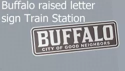 Buffalo Train station sign 3D or Laser