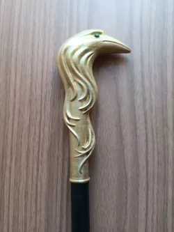 Cane topper and ferrule crow head  (Kaz Brekker netflix cosplay)