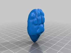 cat paw-shaped keychain