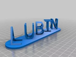 Dual Letter Blocks Illusion Customizer - LUBIN/AMOUR