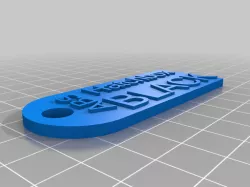 Filament Sample Tag ABS BLACK
