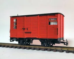 H0m fire fighter 1000mm narrow gauge boxcar 99-01-80 (Resin 1/87scale)