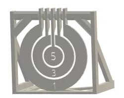 Hanging Nerf Target Print in Place