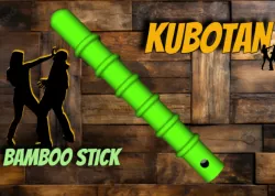 Kubotan Stick Bamboo Like Keychain