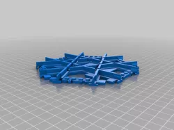 Lego Duplo Compatible Hexagon Train Track Crossing 