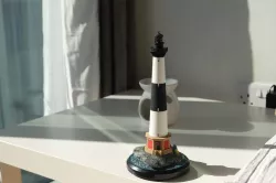 Motorized Lighthouse Display Model on a Rock