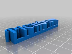 My Customized 3D name plate 2