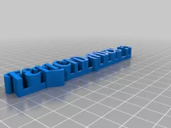 My Customized 3D name plate