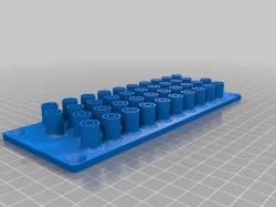 My Customized 4mm Lab cable organizer | Banana Jack
