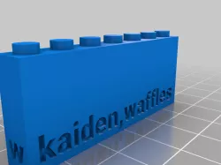 My Customized LEGO compatible Text Bricks